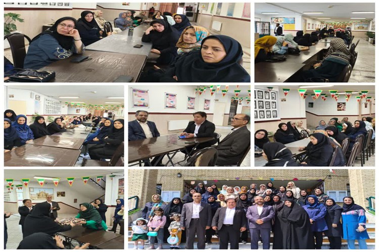 بازدید جناب آقای دکتر سنجری، مدیرآموزش و پرورش منطقه ۵، از هنرستان امین