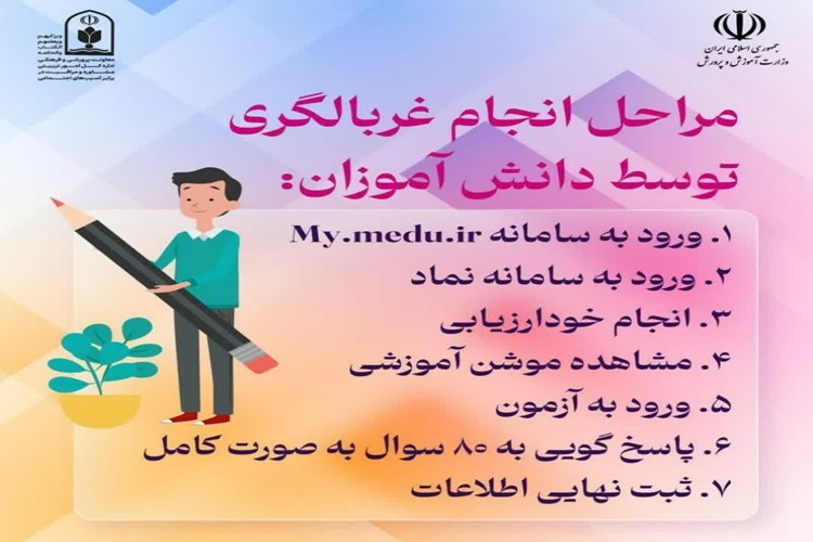 🔺️آموزش تصویری آزمون غربالگری توسط دانش آموزان🔺